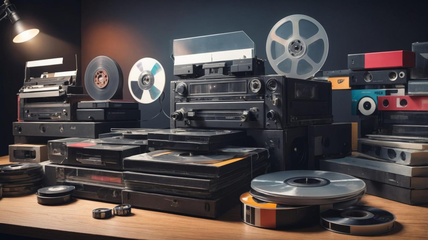 Audiovisuellt arkiv med äldre videomaterial som digitaliseras